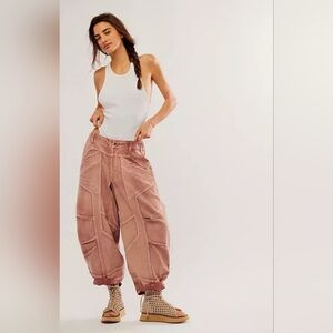NWT Free People Ride Out Moto Barrel Pants Size Large!